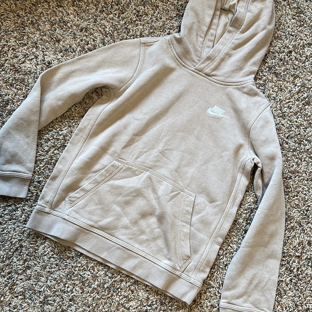 Nike Beige Pullover Hoodie